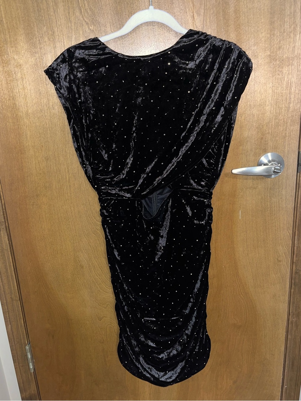 BNWT Sage The Label Black Rhinestoned Keyhole Dress